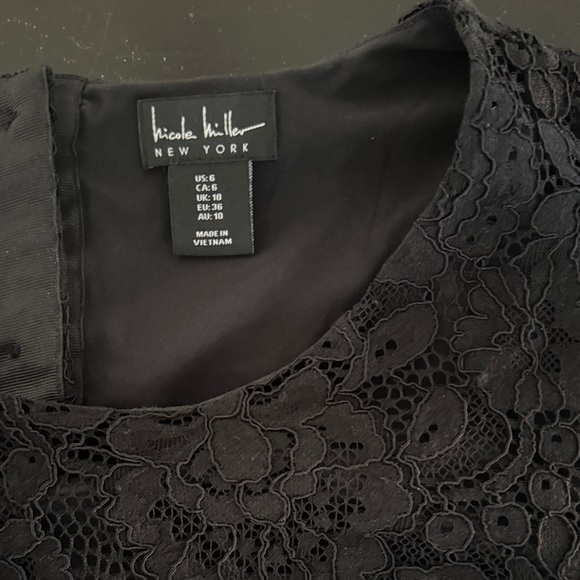 Nicole Miller Black Lace Midi Dress - Picture 4 of 5